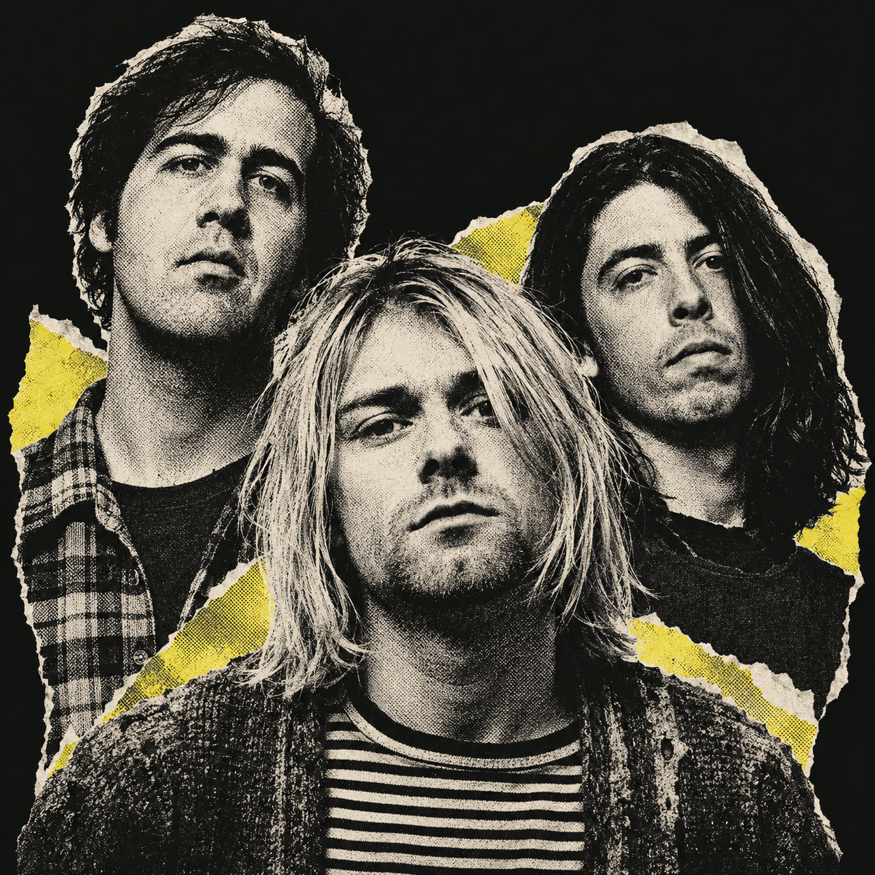 Illustration of the band Nirvana